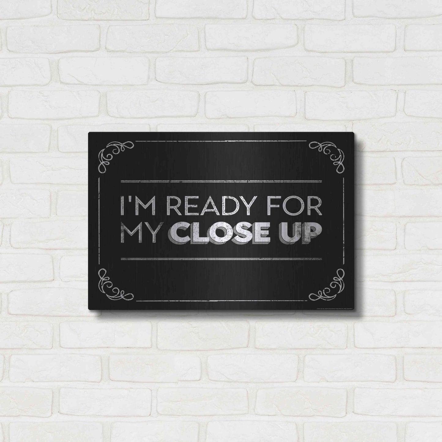 Luxe Metal Art 'Close Up' by JJ Brando, Metal Wall Art,24x16