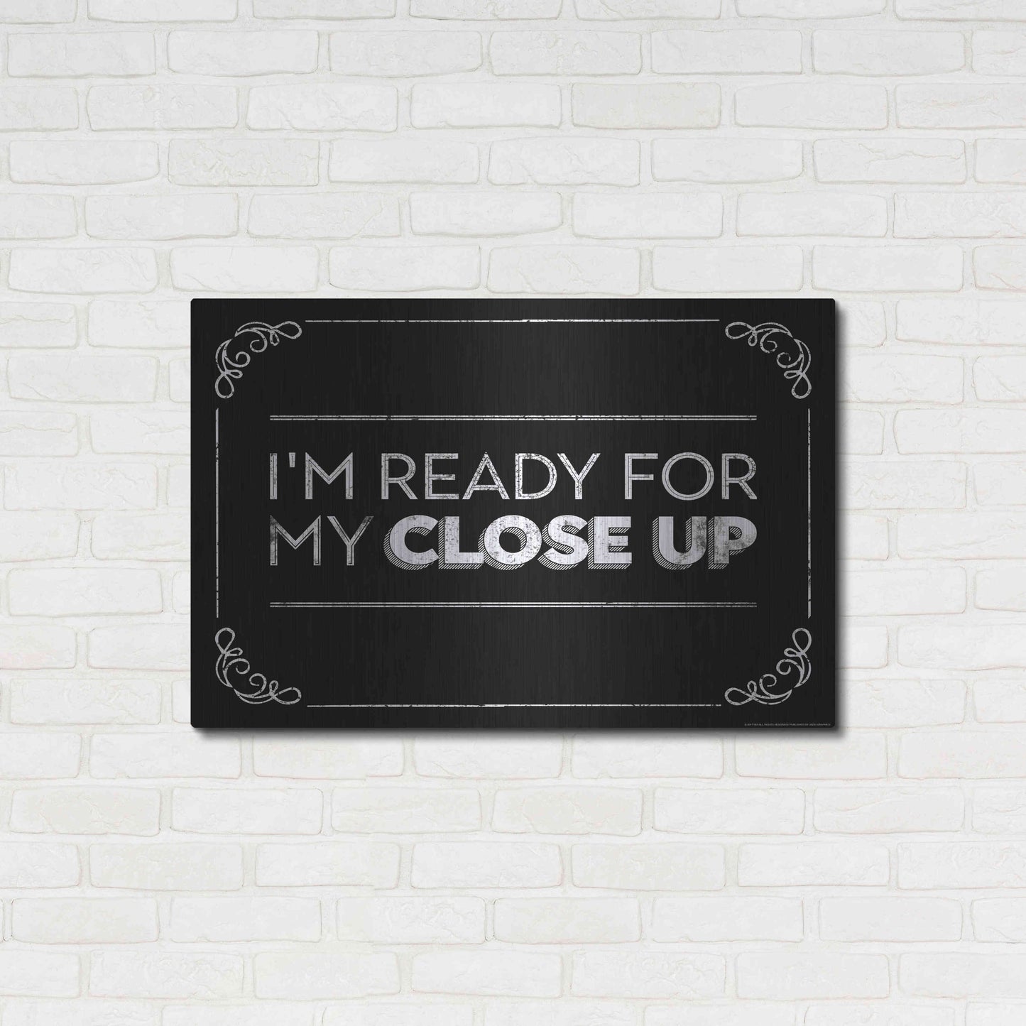 Luxe Metal Art 'Close Up' by JJ Brando, Metal Wall Art,36x24