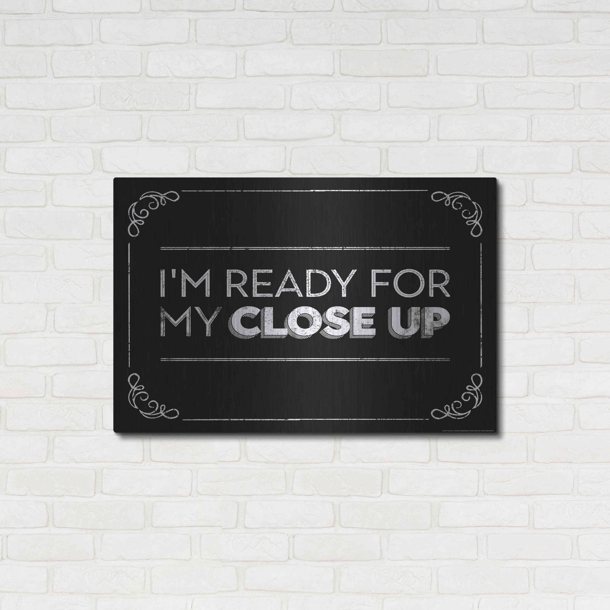 Luxe Metal Art 'Close Up' by JJ Brando, Metal Wall Art,36x24