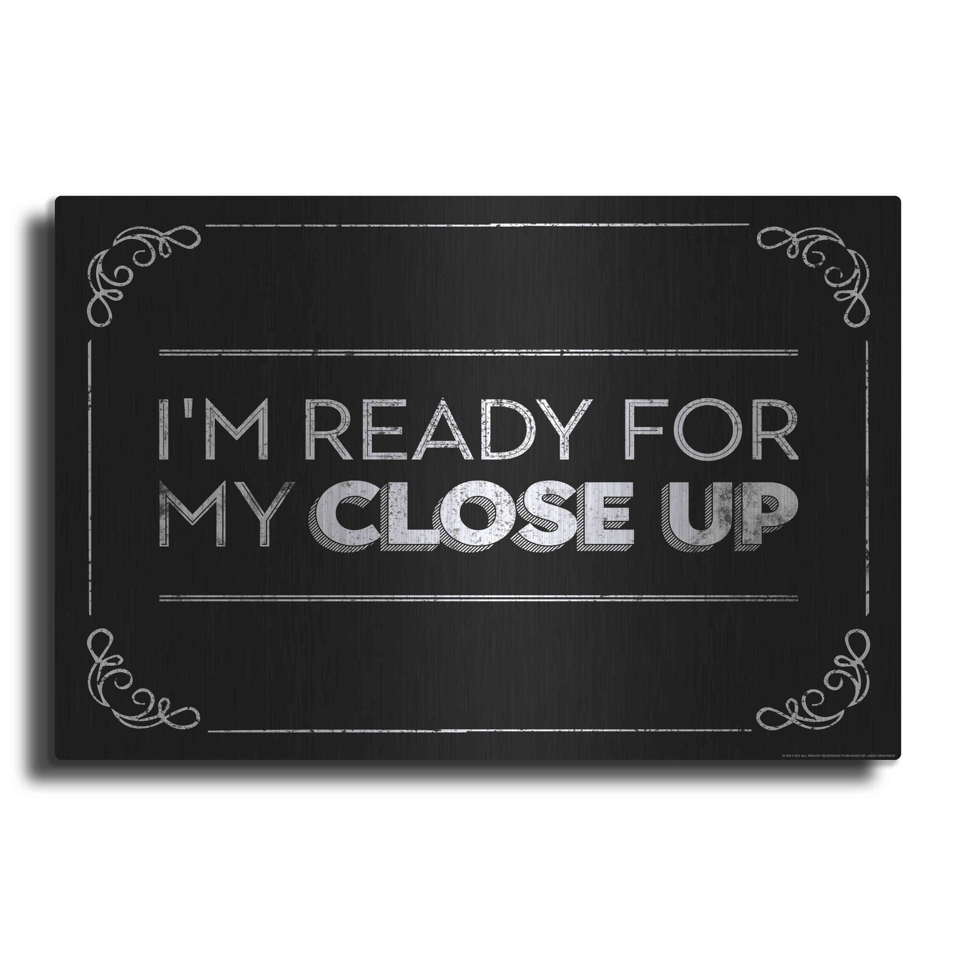 Luxe Metal Art 'Close Up' by JJ Brando, Metal Wall Art