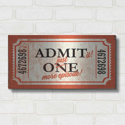 Luxe Metal Art 'Just One More' by JJ Brando, Metal Wall Art,24x12