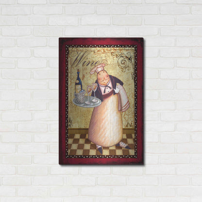Luxe Metal Art 'Chef 4 Wine' by Viv Eisner, Metal Wall Art,24x36