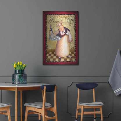 Luxe Metal Art 'Chef 4 Wine' by Viv Eisner, Metal Wall Art,24x36
