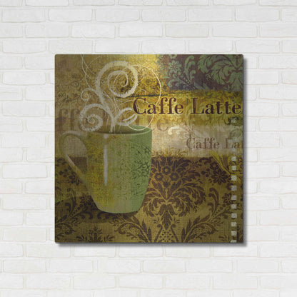 Luxe Metal Art 'Coffee 1 Latte' by Viv Eisner, Metal Wall Art,36x36