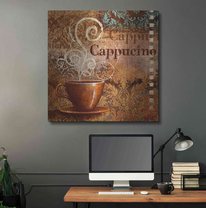 Luxe Metal Art 'Coffee 2 Cappuccino' by Viv Eisner, Metal Wall Art,36x36