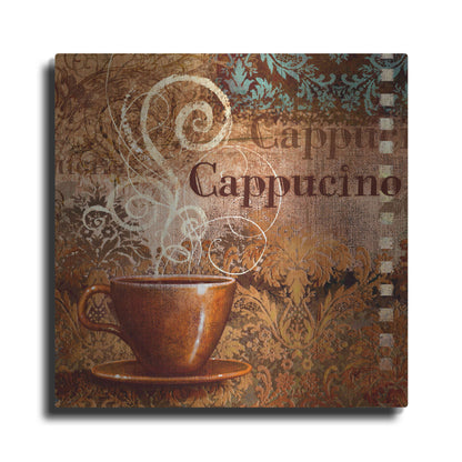 Luxe Metal Art 'Coffee 2 Cappuccino' by Viv Eisner, Metal Wall Art