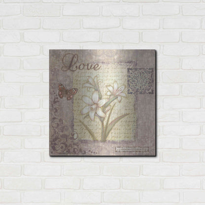 Luxe Metal Art 'Word 1 Love' by Viv Eisner, Metal Wall Art,24x24