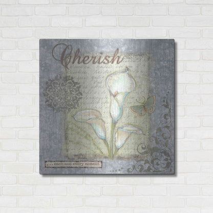 Luxe Metal Art 'Word 2 Cherish' by Viv Eisner, Metal Wall Art,36x36