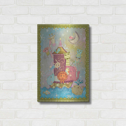 Luxe Metal Art 'Ark 1' by Viv Eisner, Metal Wall Art,16x24