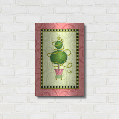 Luxe Metal Art 'Holiday Tree 1' by Viv Eisner, Metal Wall Art,16x24