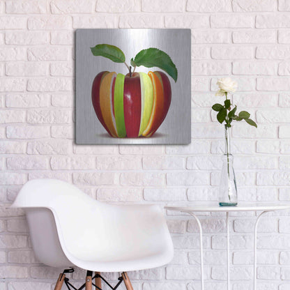 Luxe Metal Art 'Fruitfully' by Epic Portfolio, Metal Wall Art,24x24
