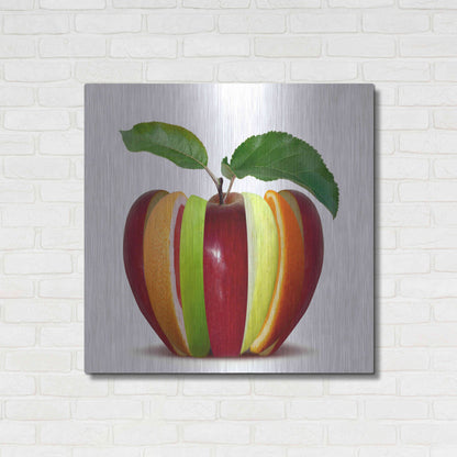Luxe Metal Art 'Fruitfully' by Epic Portfolio, Metal Wall Art,36x36