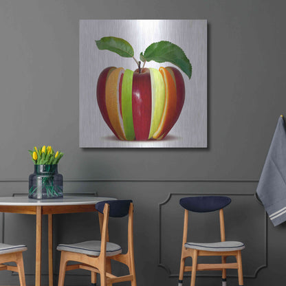 Luxe Metal Art 'Fruitfully' by Epic Portfolio, Metal Wall Art,36x36
