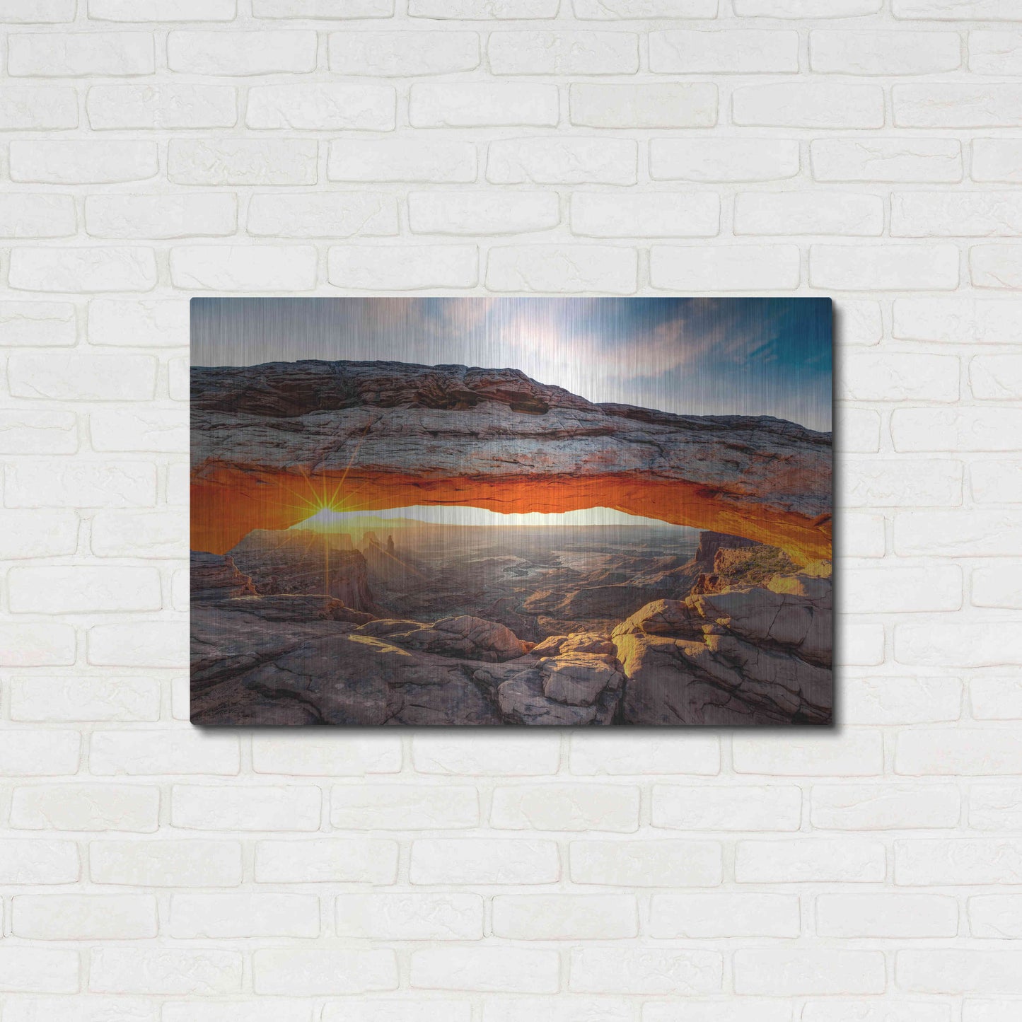 Luxe Metal Art 'Sunset Canyon' by Epic Portfolio, Metal Wall Art,36x24