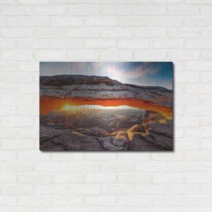 Luxe Metal Art 'Sunset Canyon' by Epic Portfolio, Metal Wall Art,36x24