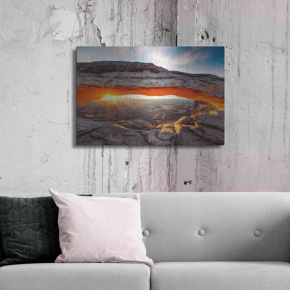 Luxe Metal Art 'Sunset Canyon' by Epic Portfolio, Metal Wall Art,36x24