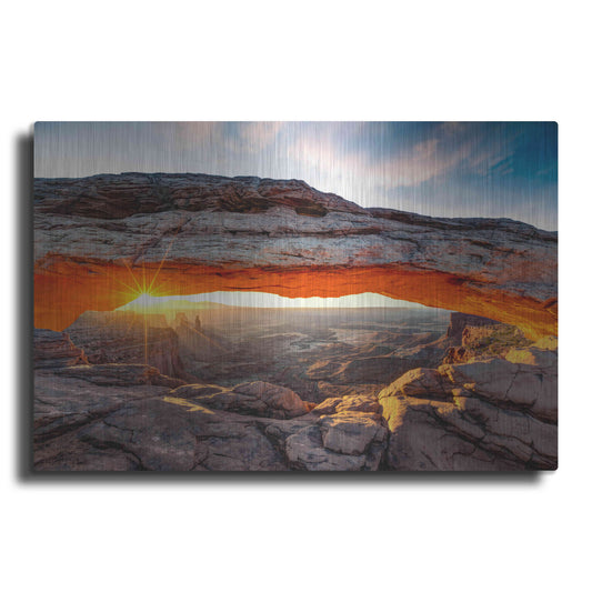 Luxe Metal Art 'Sunset Canyon' by Epic Portfolio, Metal Wall Art