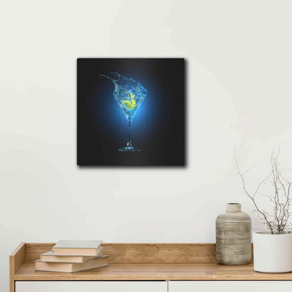 Luxe Metal Art 'Aviation Splash' by Epic Portfolio, Metal Wall Art,12x12