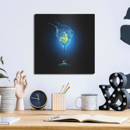 Luxe Metal Art 'Aviation Splash' by Epic Portfolio, Metal Wall Art,12x12