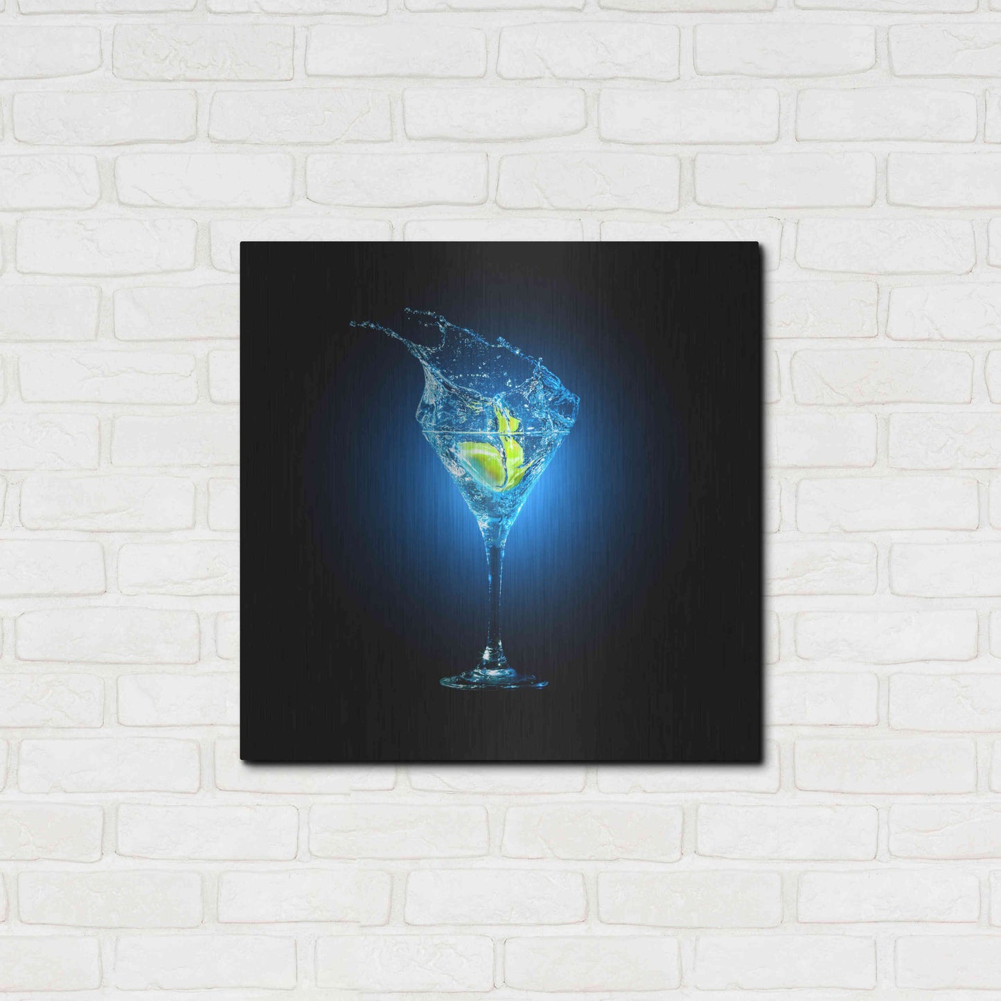 Luxe Metal Art 'Aviation Splash' by Epic Portfolio, Metal Wall Art,24x24