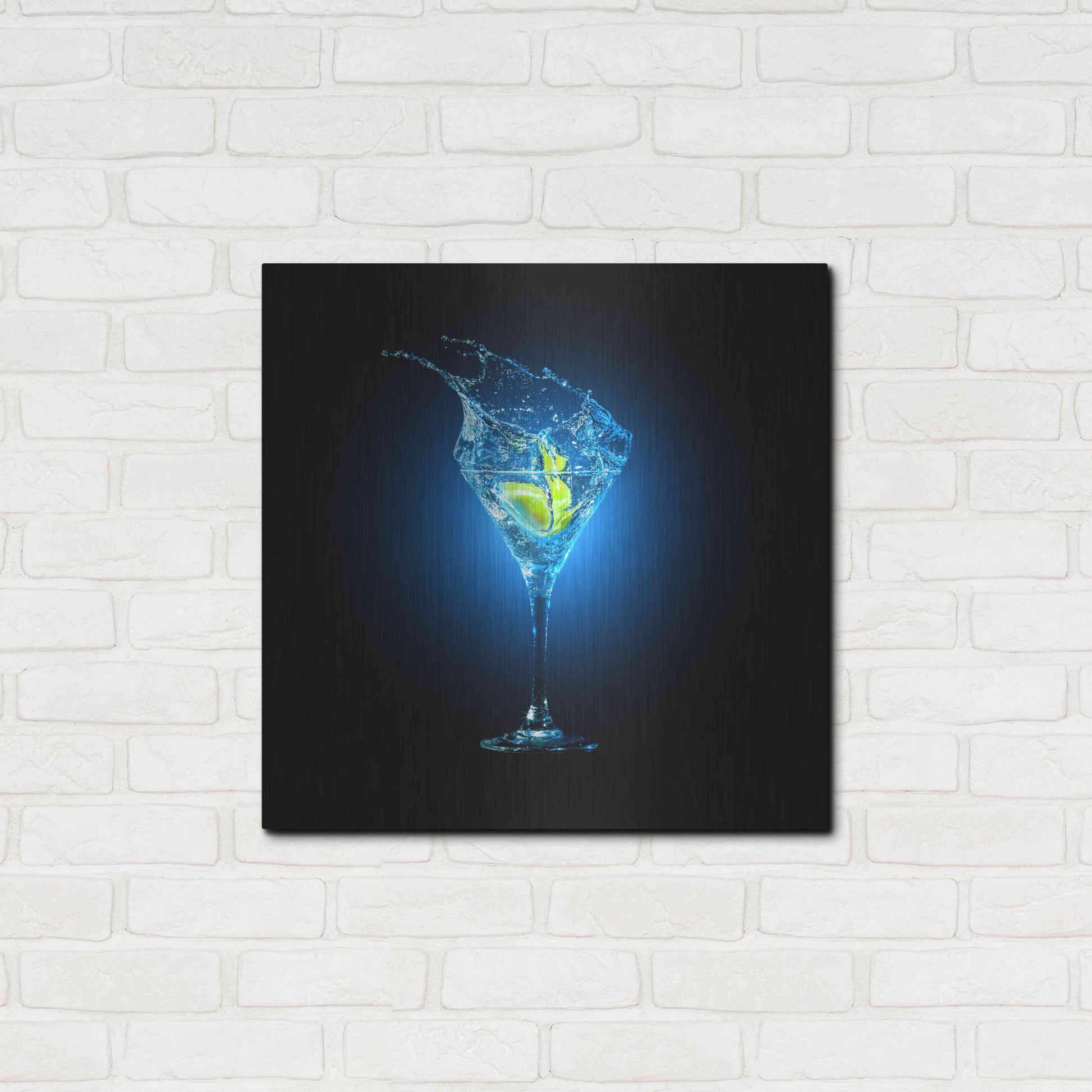 Luxe Metal Art 'Aviation Splash' by Epic Portfolio, Metal Wall Art,24x24