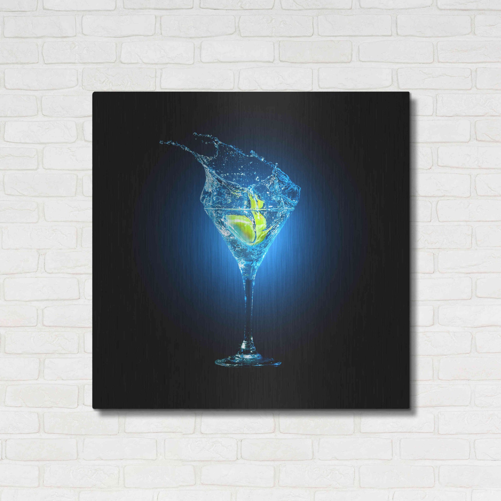 Luxe Metal Art 'Aviation Splash' by Epic Portfolio, Metal Wall Art,36x36