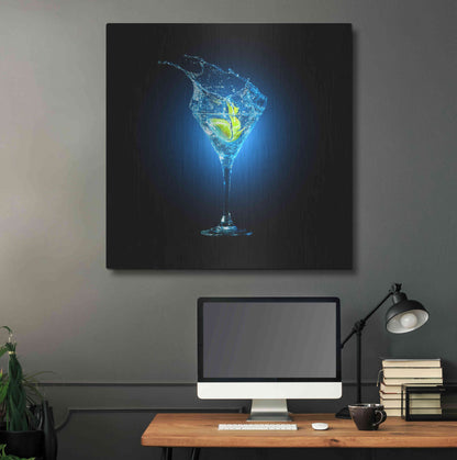 Luxe Metal Art 'Aviation Splash' by Epic Portfolio, Metal Wall Art,36x36