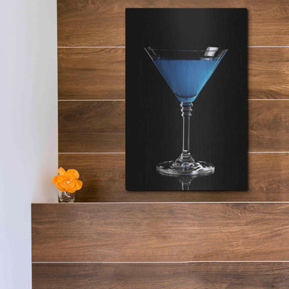 Luxe Metal Art 'Blue Curacao' by Epic Portfolio, Metal Wall Art,12x16