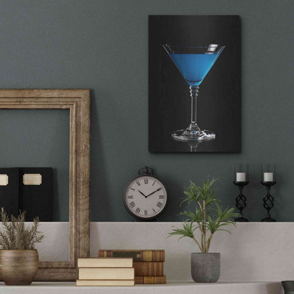 Luxe Metal Art 'Blue Curacao' by Epic Portfolio, Metal Wall Art,12x16