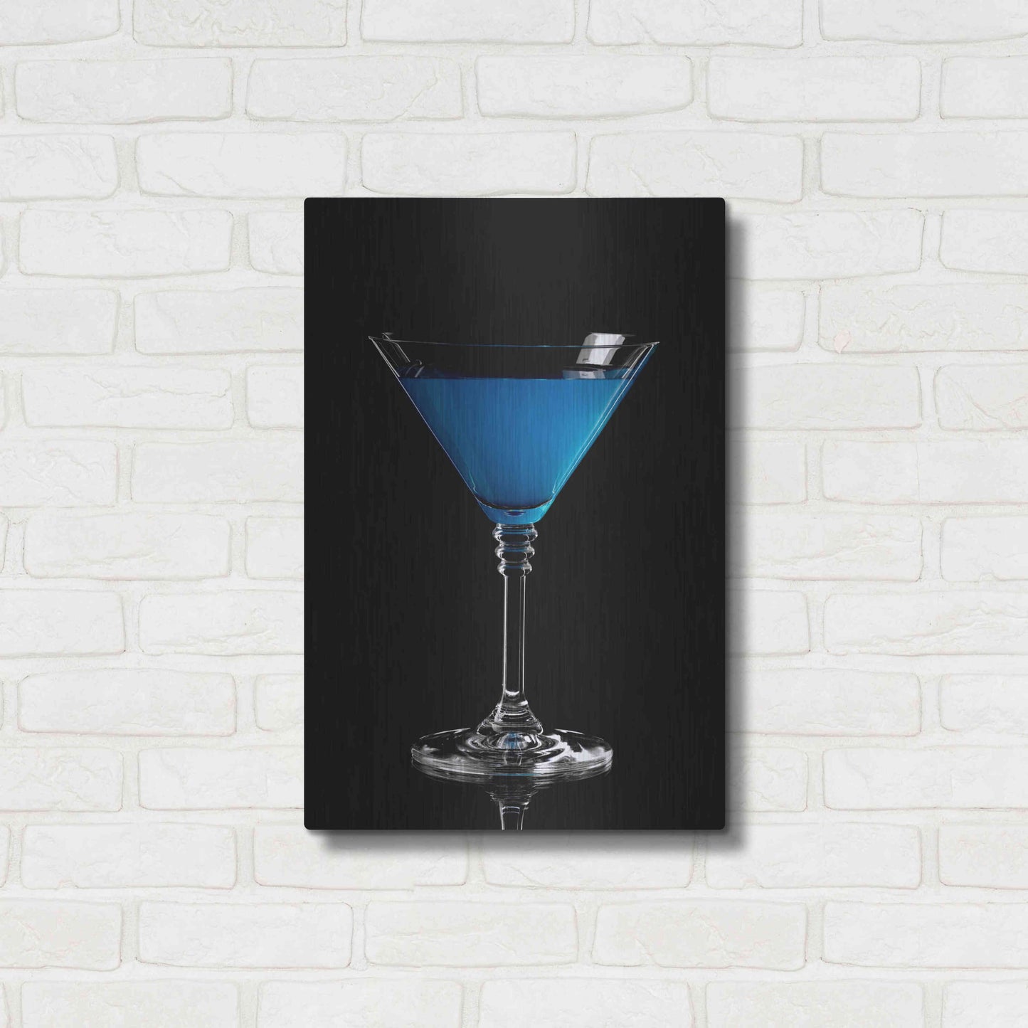 Luxe Metal Art 'Blue Curacao' by Epic Portfolio, Metal Wall Art,16x24