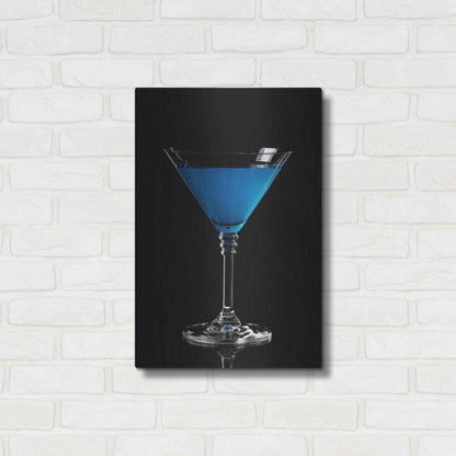 Luxe Metal Art 'Blue Curacao' by Epic Portfolio, Metal Wall Art,16x24