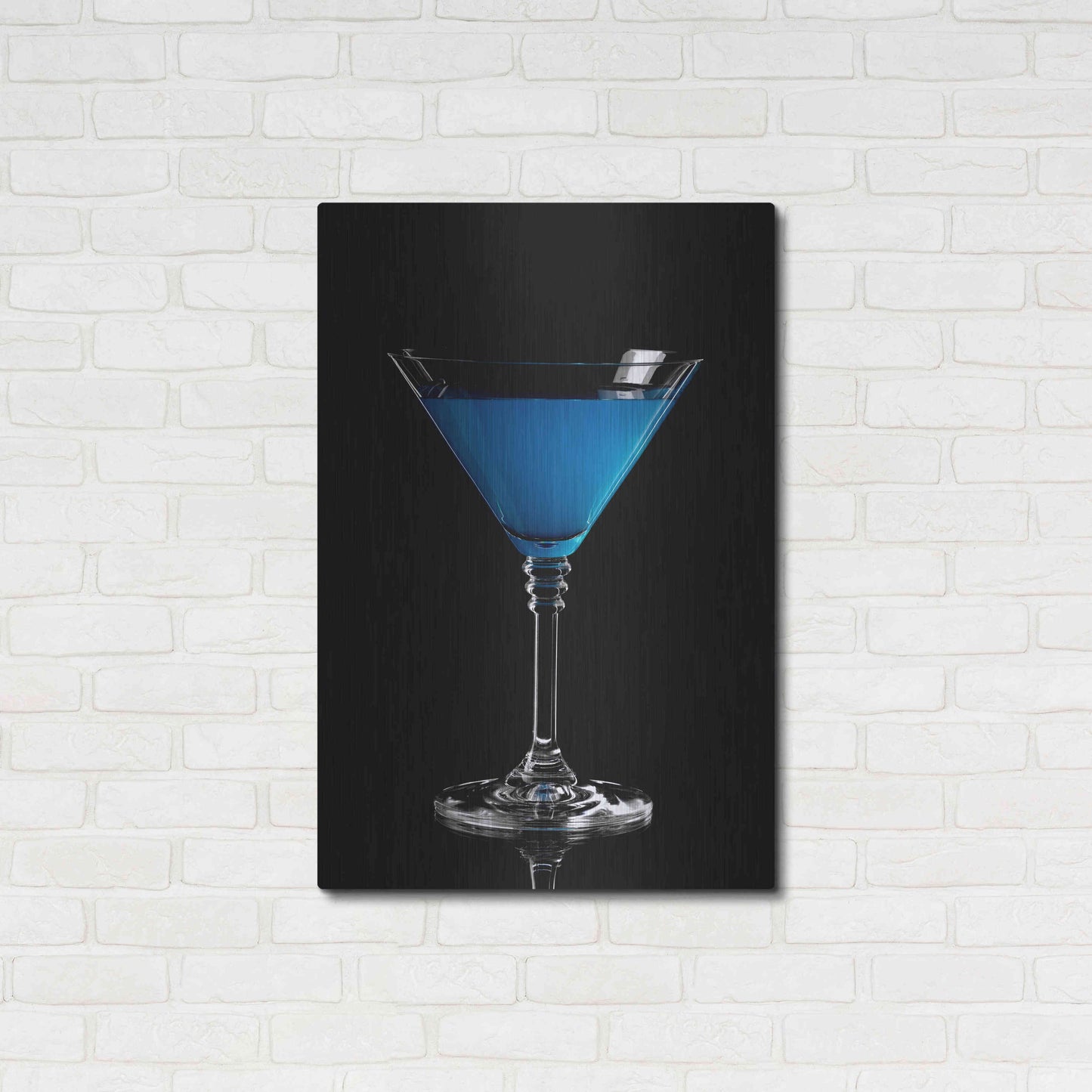 Luxe Metal Art 'Blue Curacao' by Epic Portfolio, Metal Wall Art,24x36