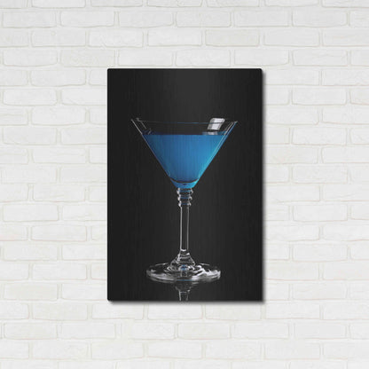 Luxe Metal Art 'Blue Curacao' by Epic Portfolio, Metal Wall Art,24x36