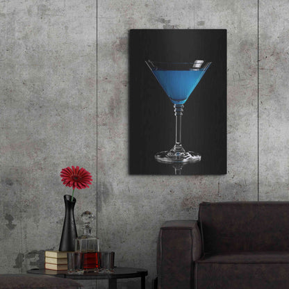 Luxe Metal Art 'Blue Curacao' by Epic Portfolio, Metal Wall Art,24x36