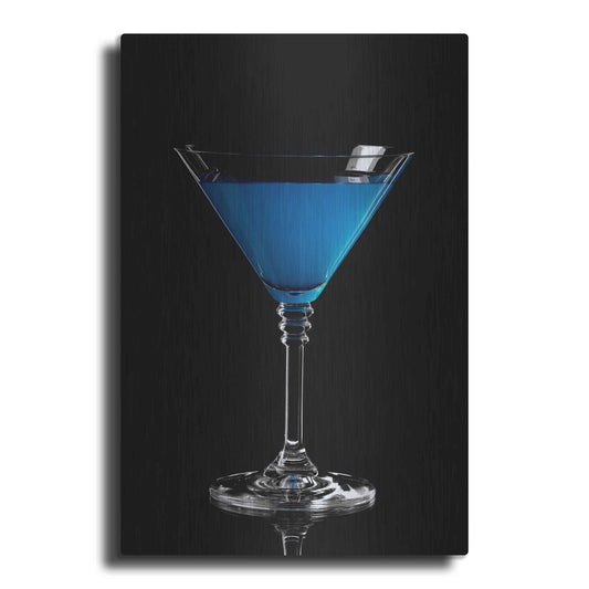 Luxe Metal Art 'Blue Curacao' by Epic Portfolio, Metal Wall Art