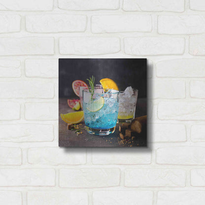 Luxe Metal Art 'Blue Hawaiian Lagoon' by Epic Portfolio, Metal Wall Art,12x12