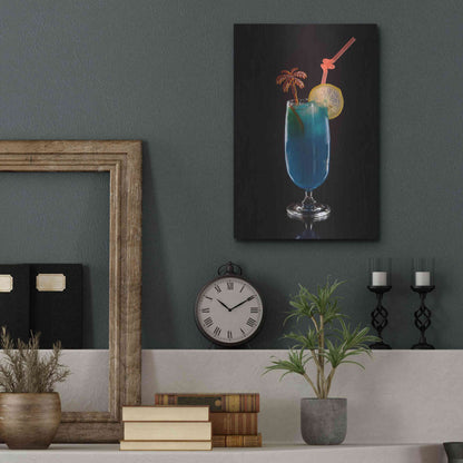 Luxe Metal Art 'Blue Lagoon' by Epic Portfolio, Metal Wall Art,12x16