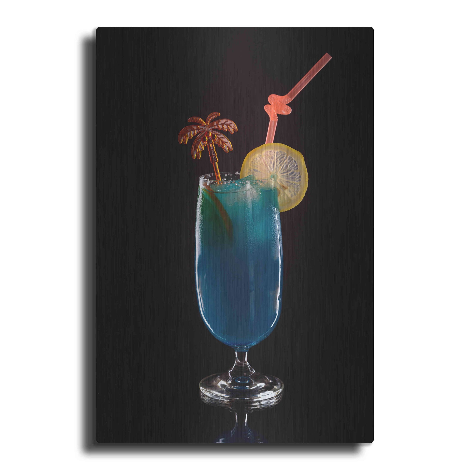 Luxe Metal Art 'Blue Lagoon' by Epic Portfolio, Metal Wall Art