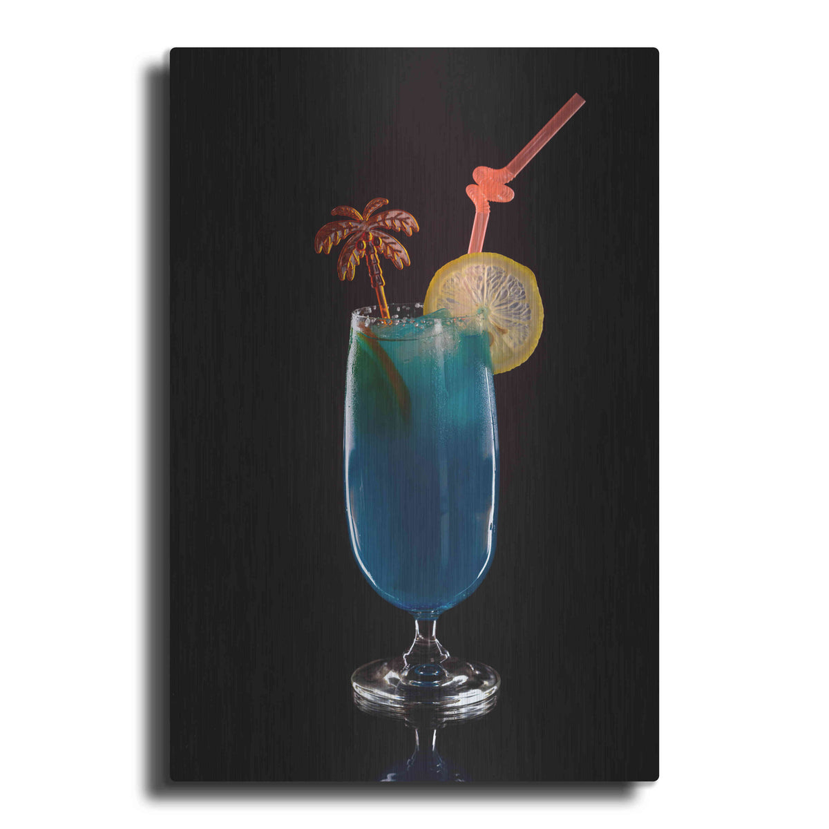 Luxe Metal Art 'Blue Lagoon' by Epic Portfolio, Metal Wall Art
