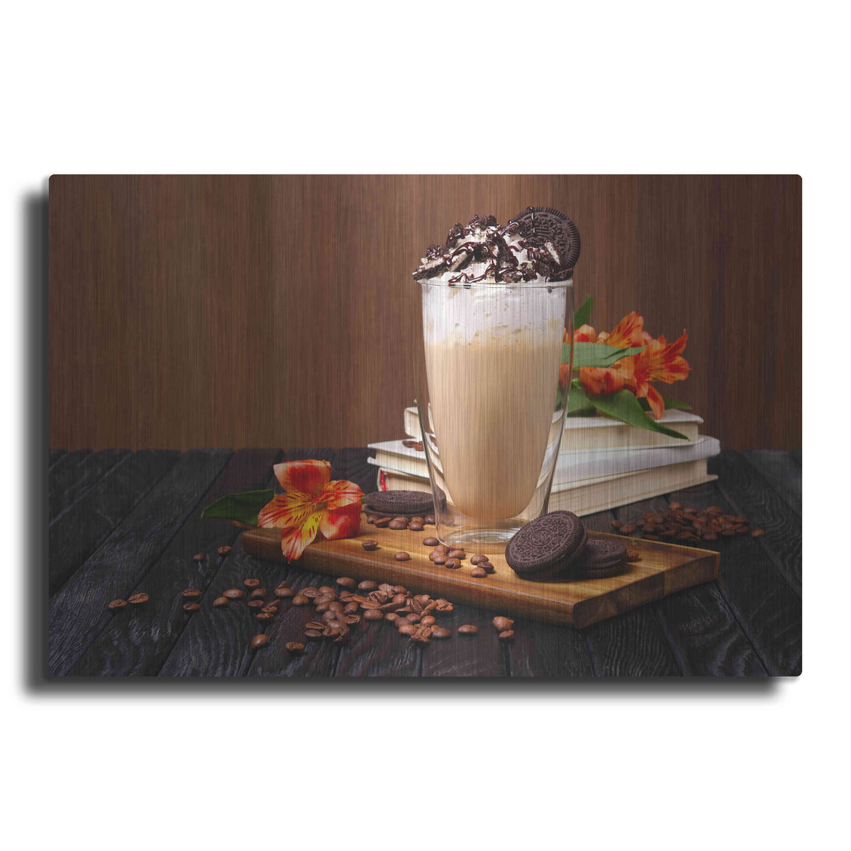 Luxe Metal Art 'Boozy Milkshake' by Epic Portfolio, Metal Wall Art