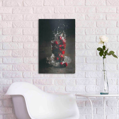 Luxe Metal Art 'Cherry Limeade Gin and Tonic' by Epic Portfolio, Metal Wall Art,16x24