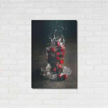 Luxe Metal Art 'Cherry Limeade Gin and Tonic' by Epic Portfolio, Metal Wall Art,24x36