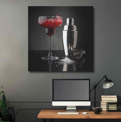Luxe Metal Art 'Cherry Margarita' by Epic Portfolio, Metal Wall Art,36x36