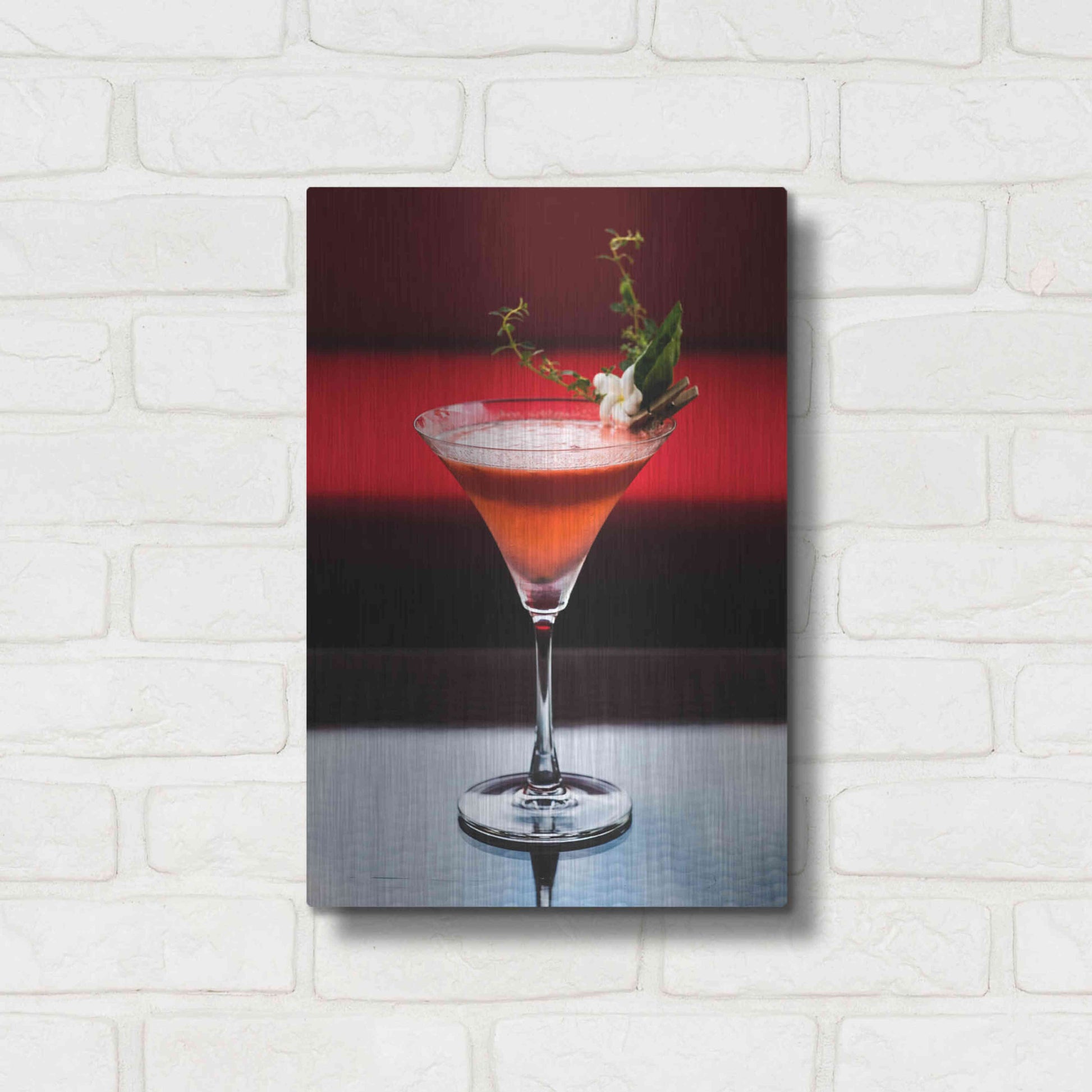 Luxe Metal Art 'Cocktails' by Epic Portfolio, Metal Wall Art,12x16