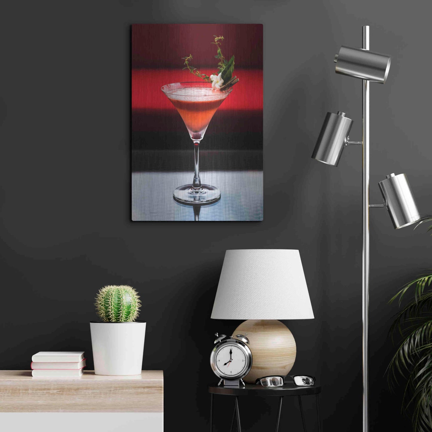 Luxe Metal Art 'Cocktails' by Epic Portfolio, Metal Wall Art,16x24