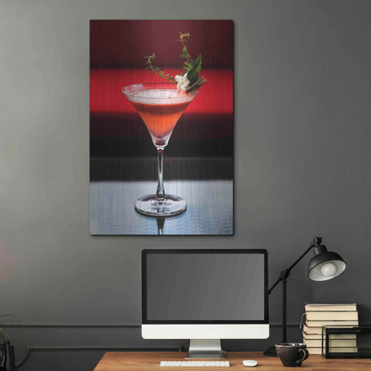 Luxe Metal Art 'Cocktails' by Epic Portfolio, Metal Wall Art,24x36