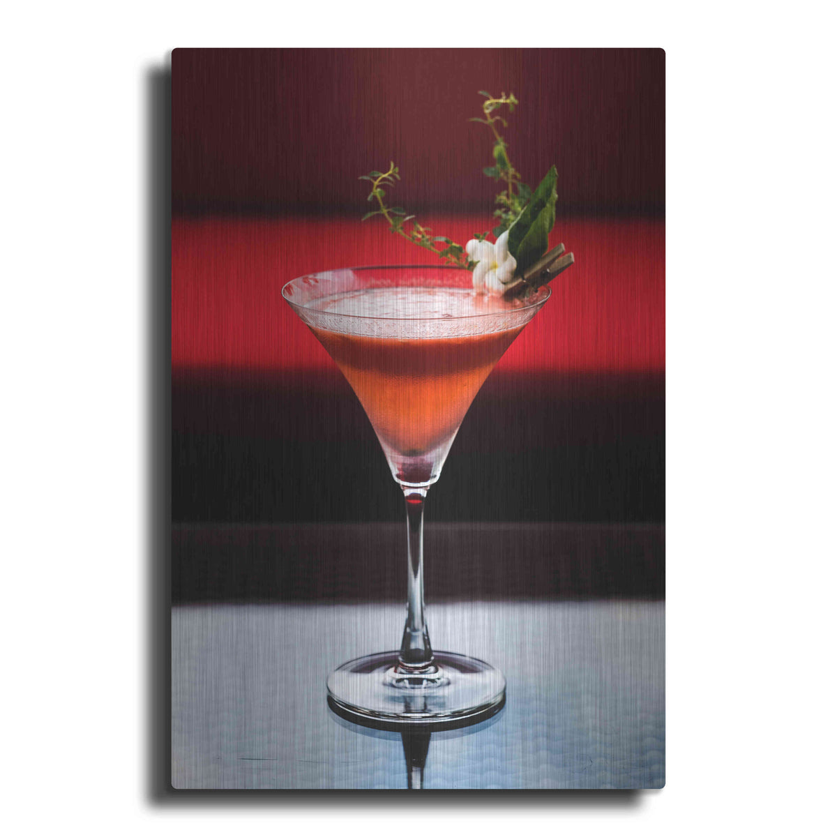 Luxe Metal Art 'Cocktails' by Epic Portfolio, Metal Wall Art
