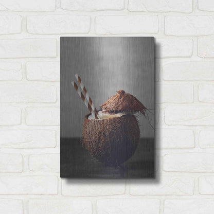 Luxe Metal Art 'Coconut Rum' by Epic Portfolio, Metal Wall Art,12x16