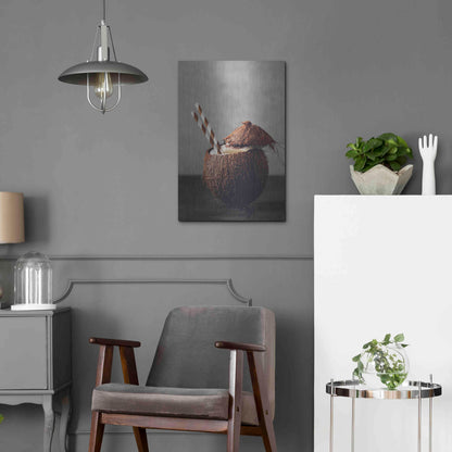 Luxe Metal Art 'Coconut Rum' by Epic Portfolio, Metal Wall Art,16x24