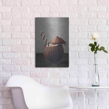 Luxe Metal Art 'Coconut Rum' by Epic Portfolio, Metal Wall Art,16x24
